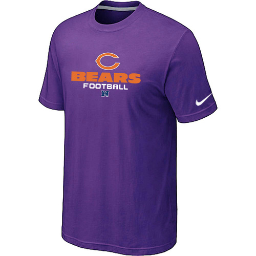 Nike Chicago Bears Critical Victory NFL T-Shirt - Purple